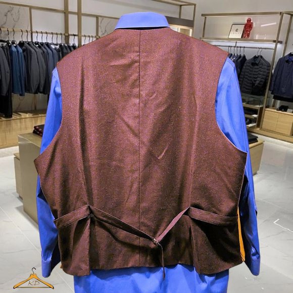 J. Peterman Corduroy Vest - XXL, Caramel, Italian Fabric, NWOT - Picture 3 of 7